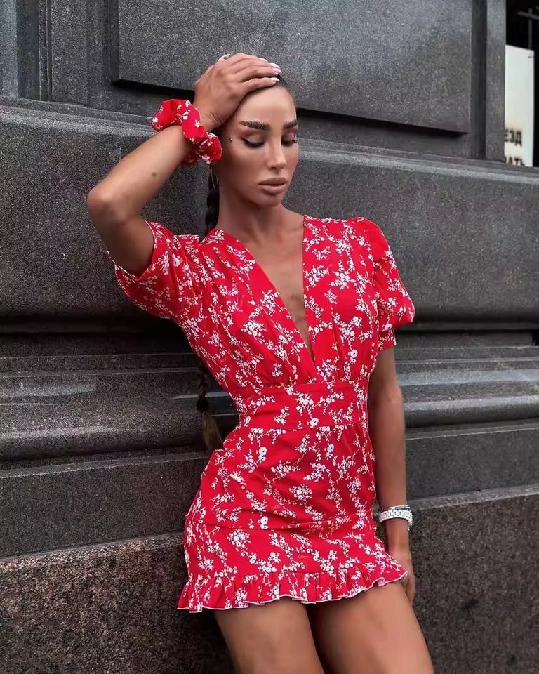 Robe courte fleurie Natasha