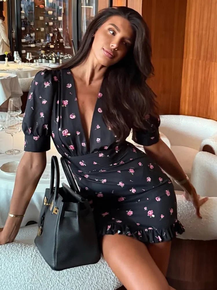 Robe courte fleurie Natasha