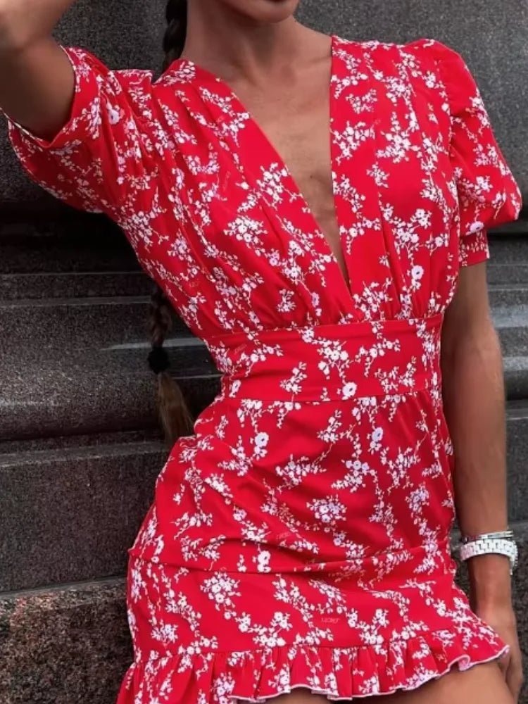 Robe courte fleurie Natasha