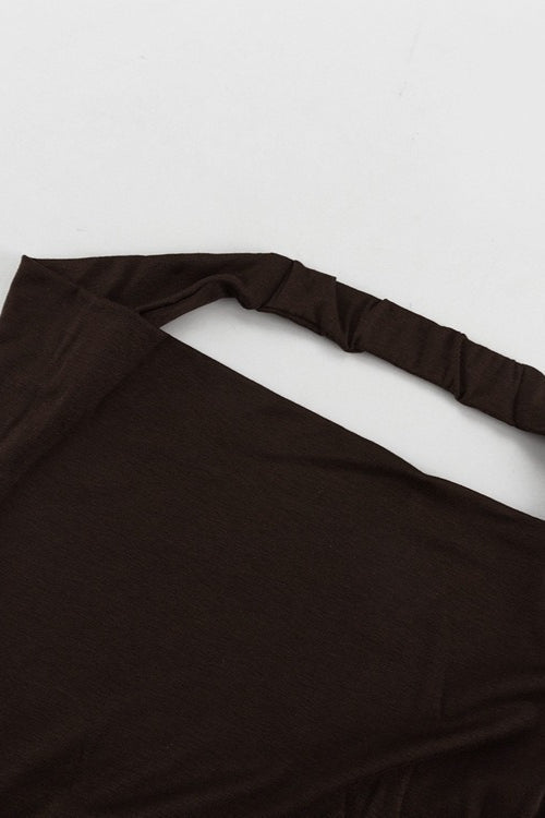 Robe longue Margot dos nu à col halter