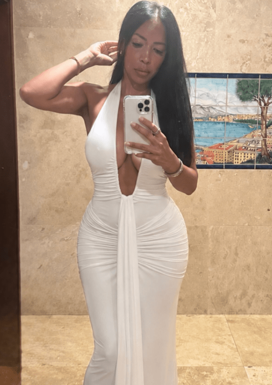 Robe maxi froncée Kelly à col halter