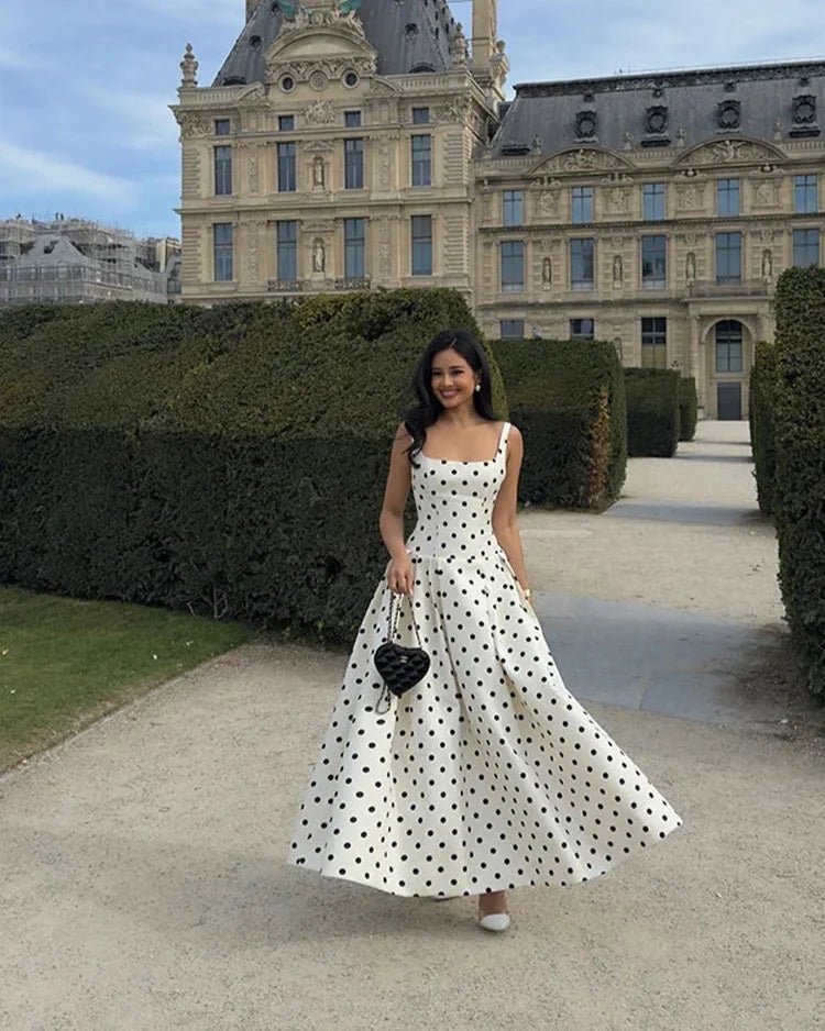Robe midi à pois Petra