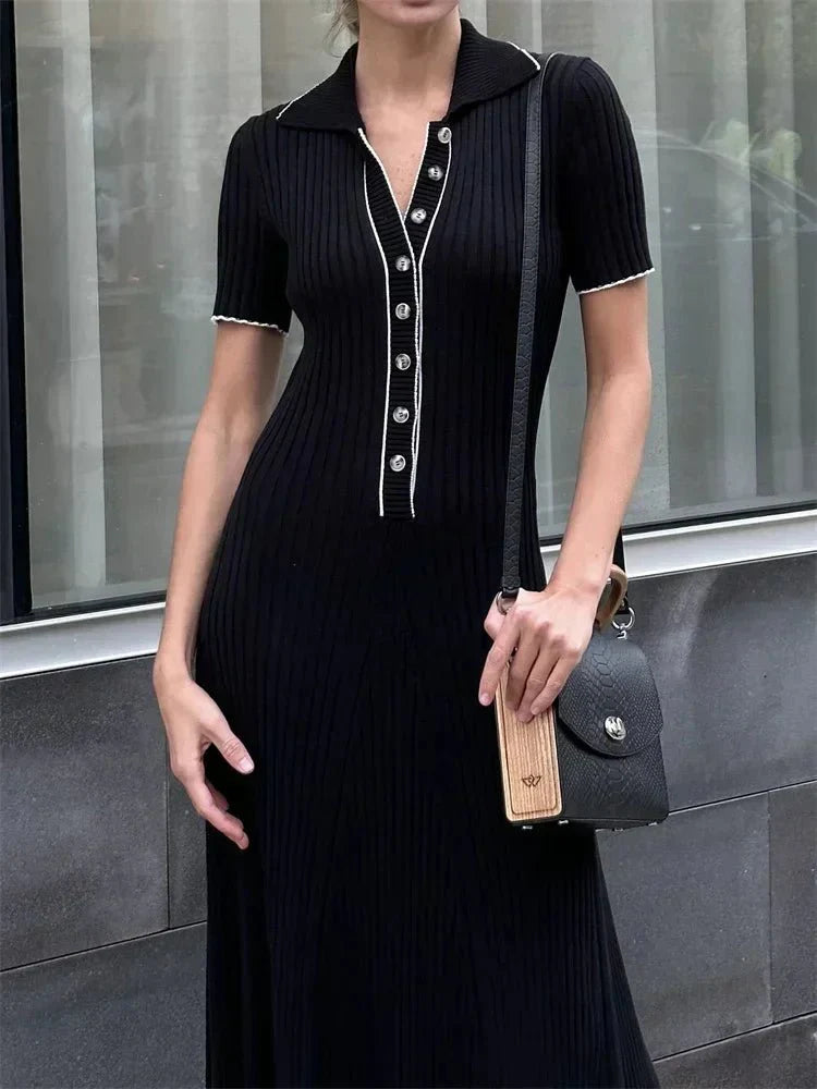Robe en maille tricotée Sienna