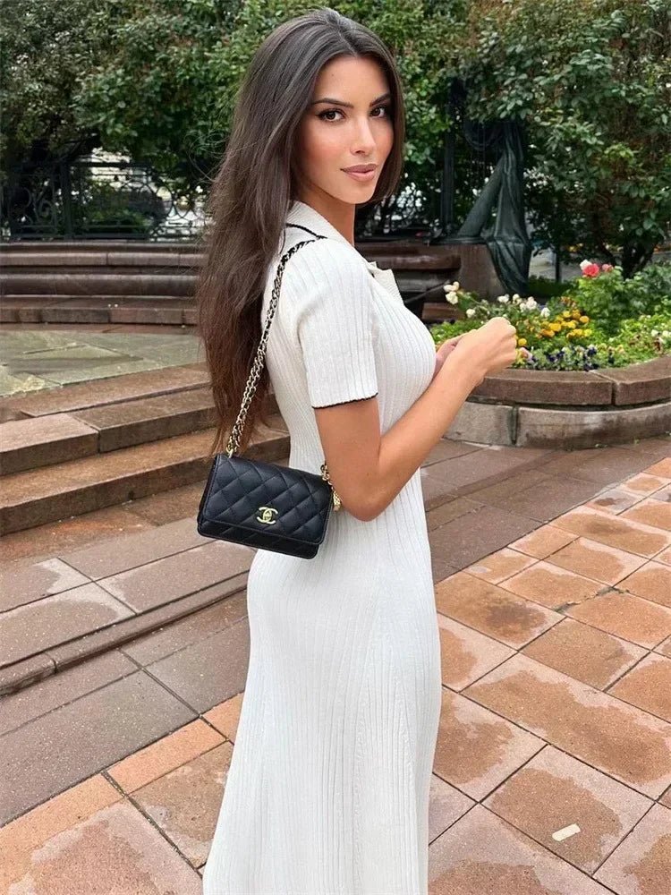 Robe en maille tricotée Sienna