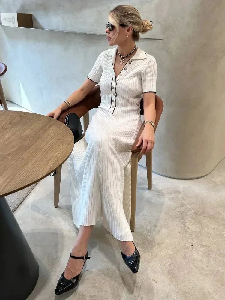 Robe en maille tricotée Sienna