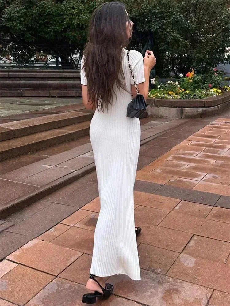 Robe en maille tricotée Sienna