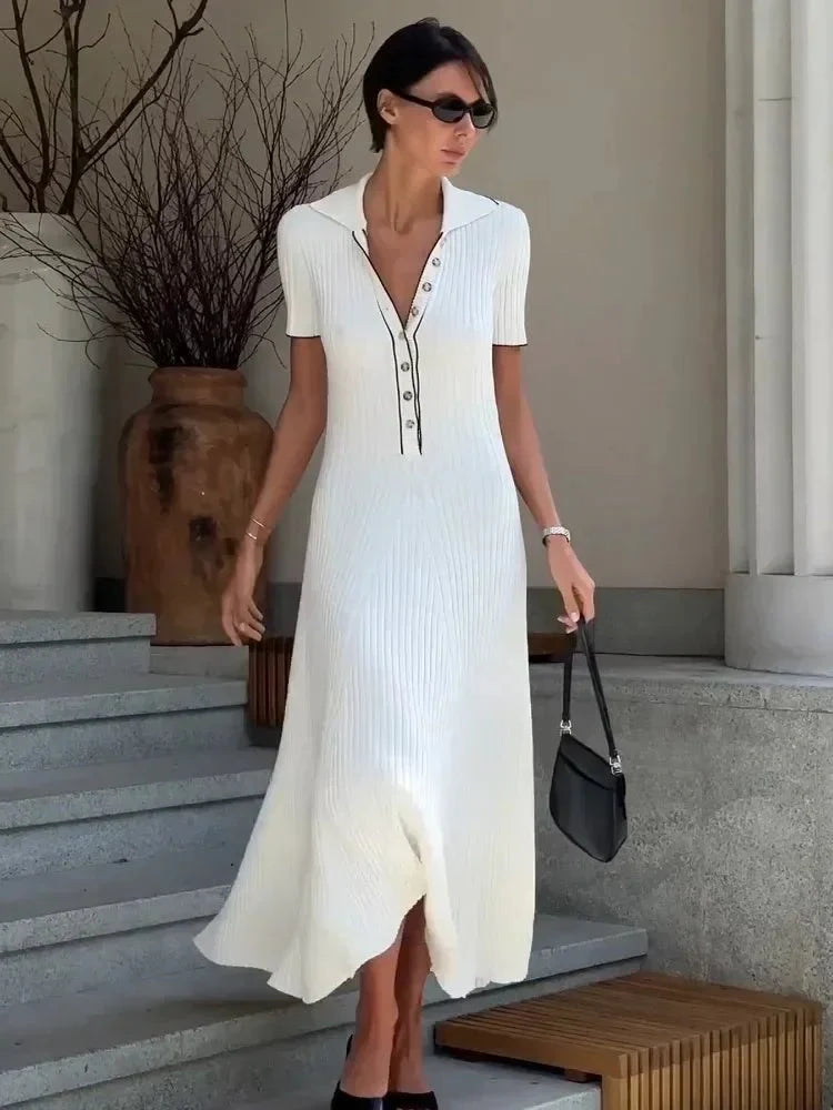 Robe en maille tricotée Sienna