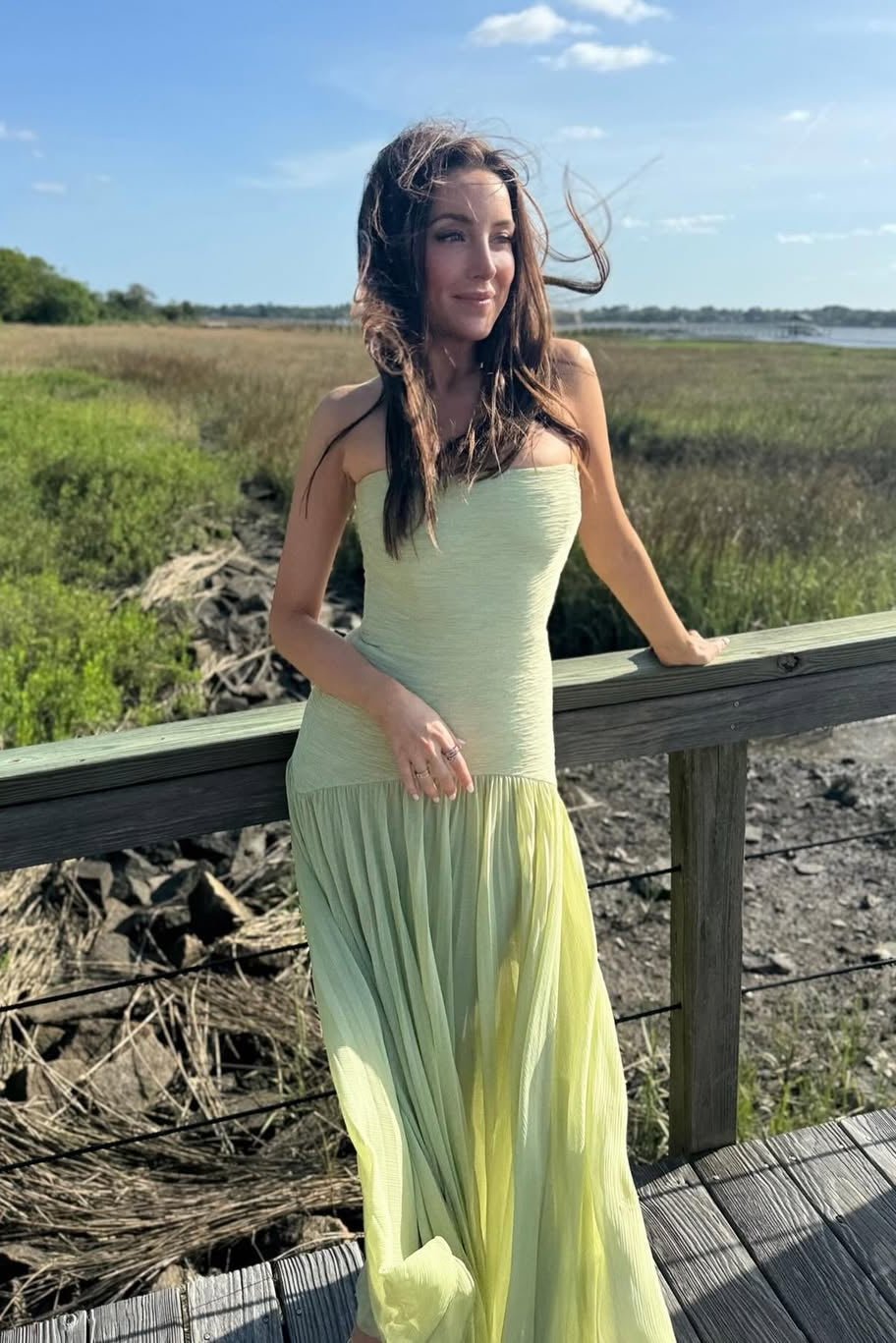 Robe maxi bustier Barbra