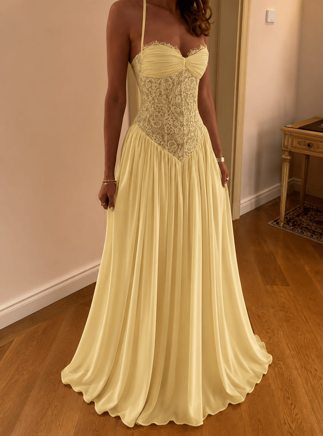 Erica.halter.corset.maxi
