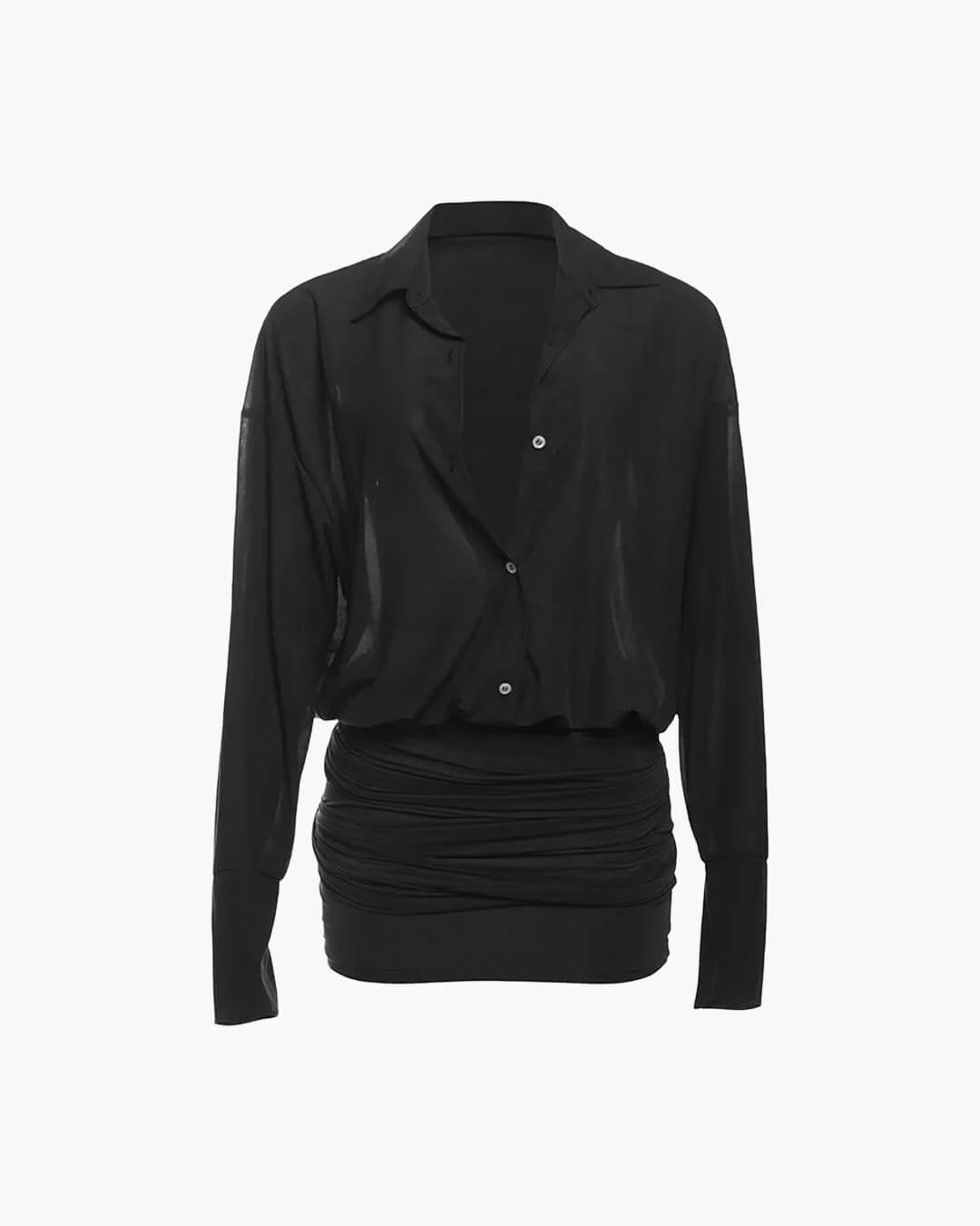 Robe-chemise Maya manches longues