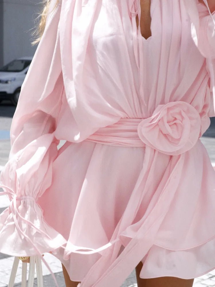 Calla robe mini plissée