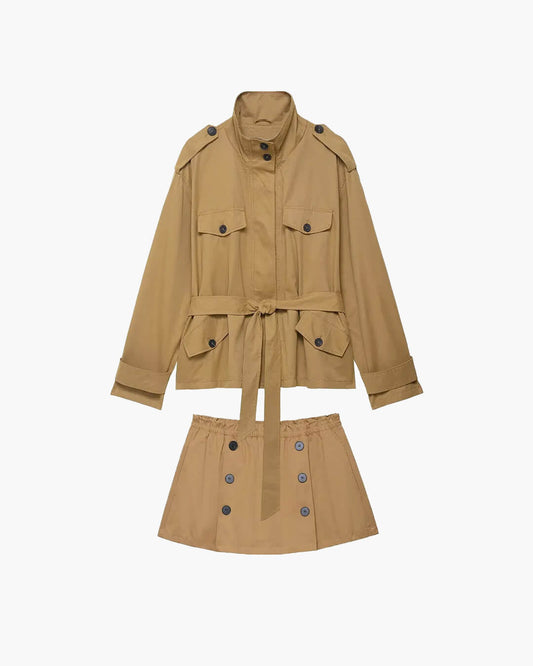 Ensemble veste ceinturée et skort Emily