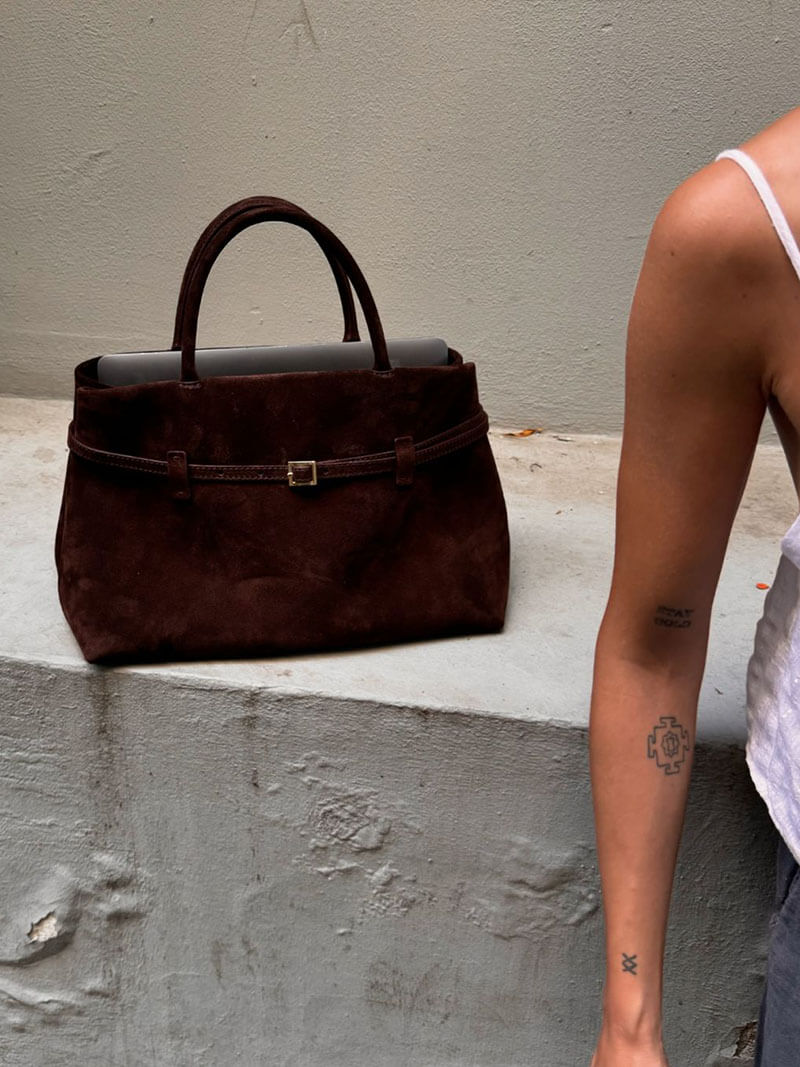 Sac bandoulière Fiona en suédine
