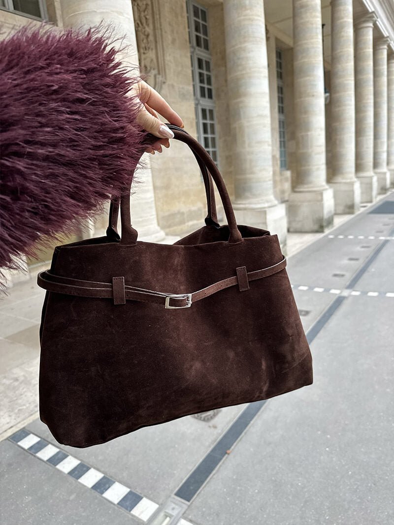 Sac bandoulière Fiona en suédine