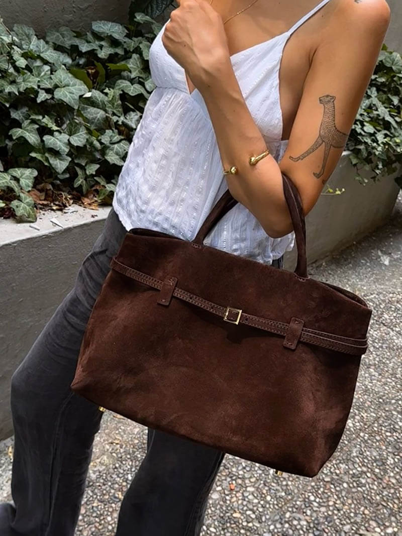 Sac bandoulière Fiona en suédine