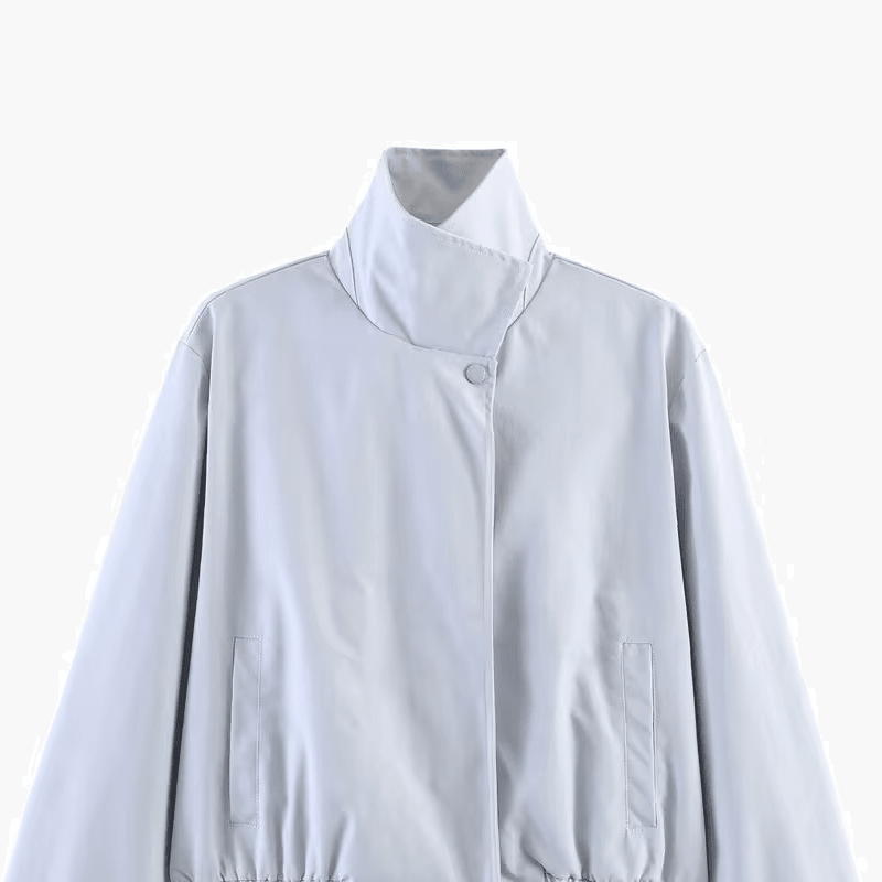 Veste Carla à col montant zippé