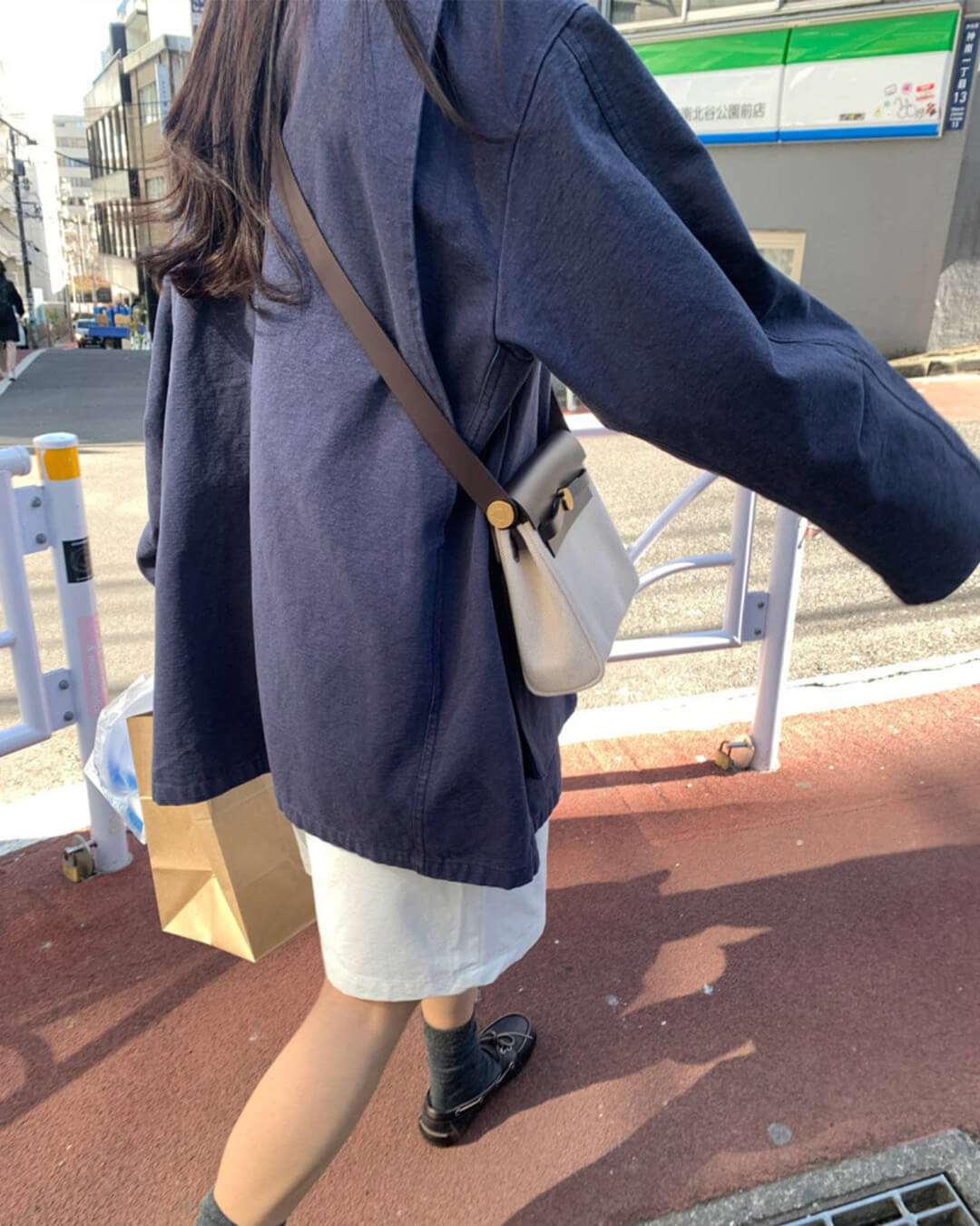 Veste utilitaire Jane à col contrastant