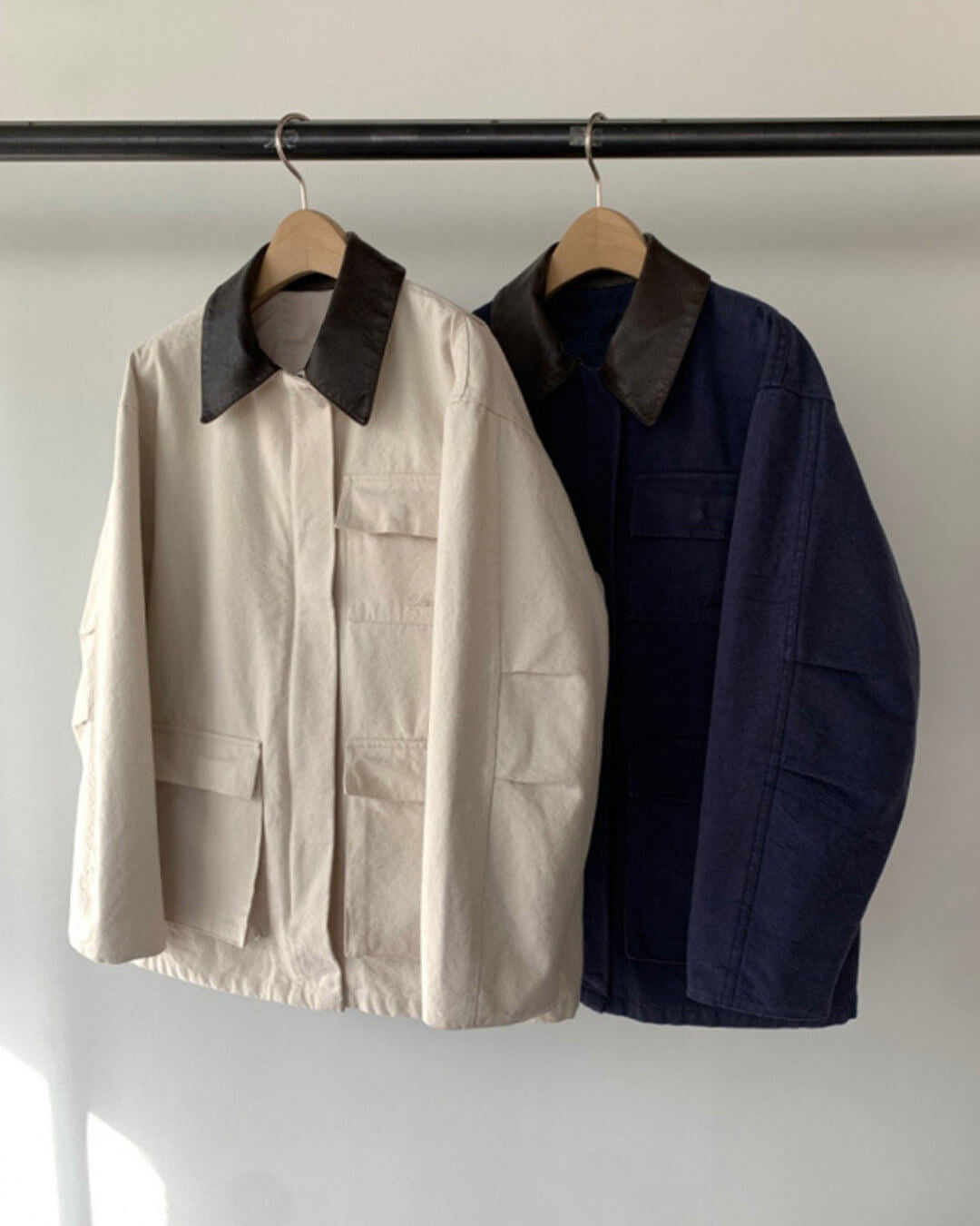 Veste utilitaire Jane à col contrastant