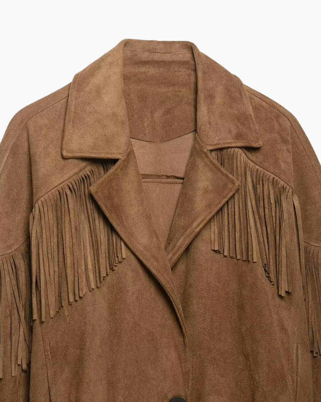 Veste western à franges Julie en faux suède
