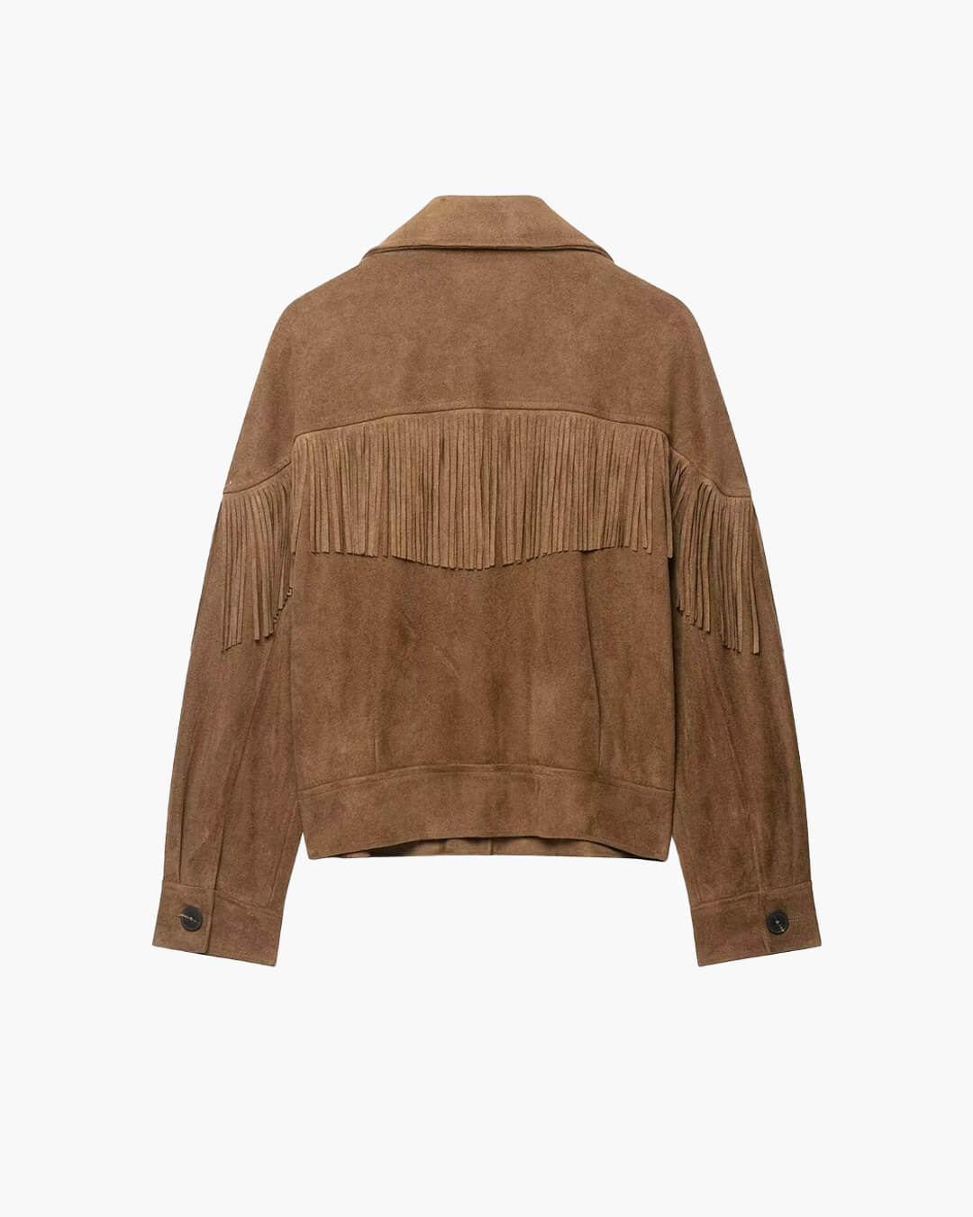 Veste western à franges Julie en faux suède