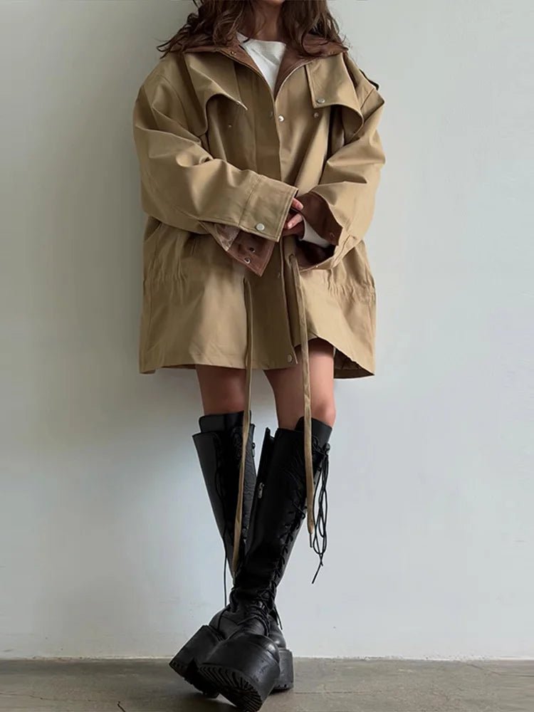 Veste coupe-vent à col contrastant Miriam