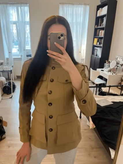 Veste Anna à col montant ajustée