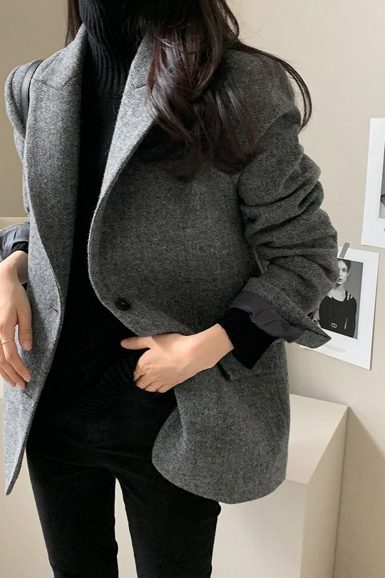 [max 255]: Veste blazer oversize ajustée Gina