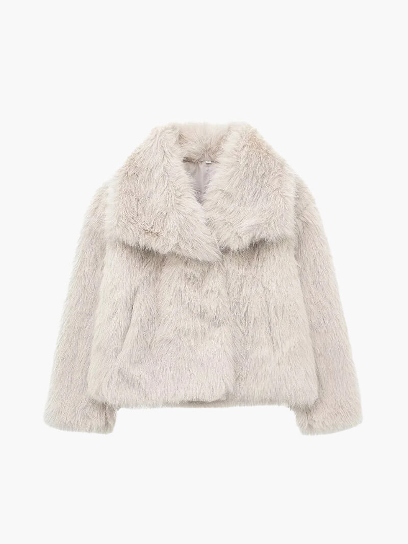 Manteau Tessa en fausse fourrure
