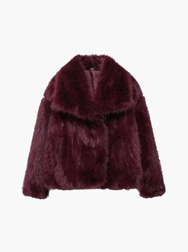 Manteau Tessa en fausse fourrure
