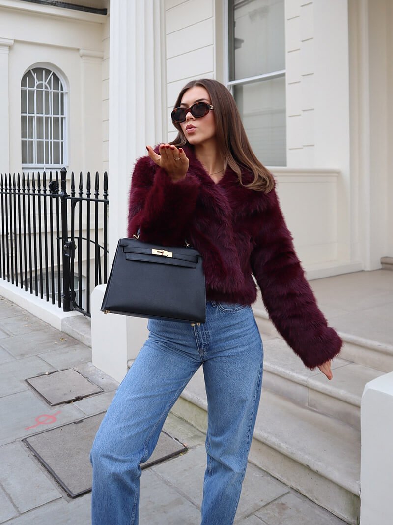 Manteau Tessa en fausse fourrure