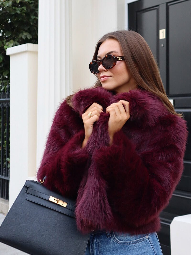 Manteau Tessa en fausse fourrure