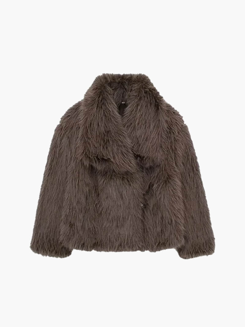 Manteau Tessa en fausse fourrure