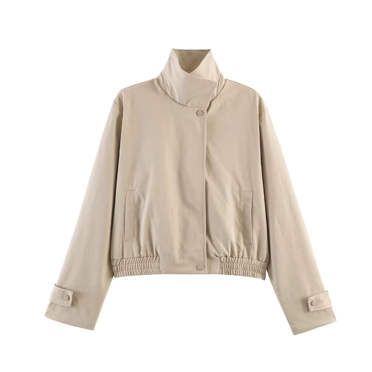 Veste Carla à col montant zippé