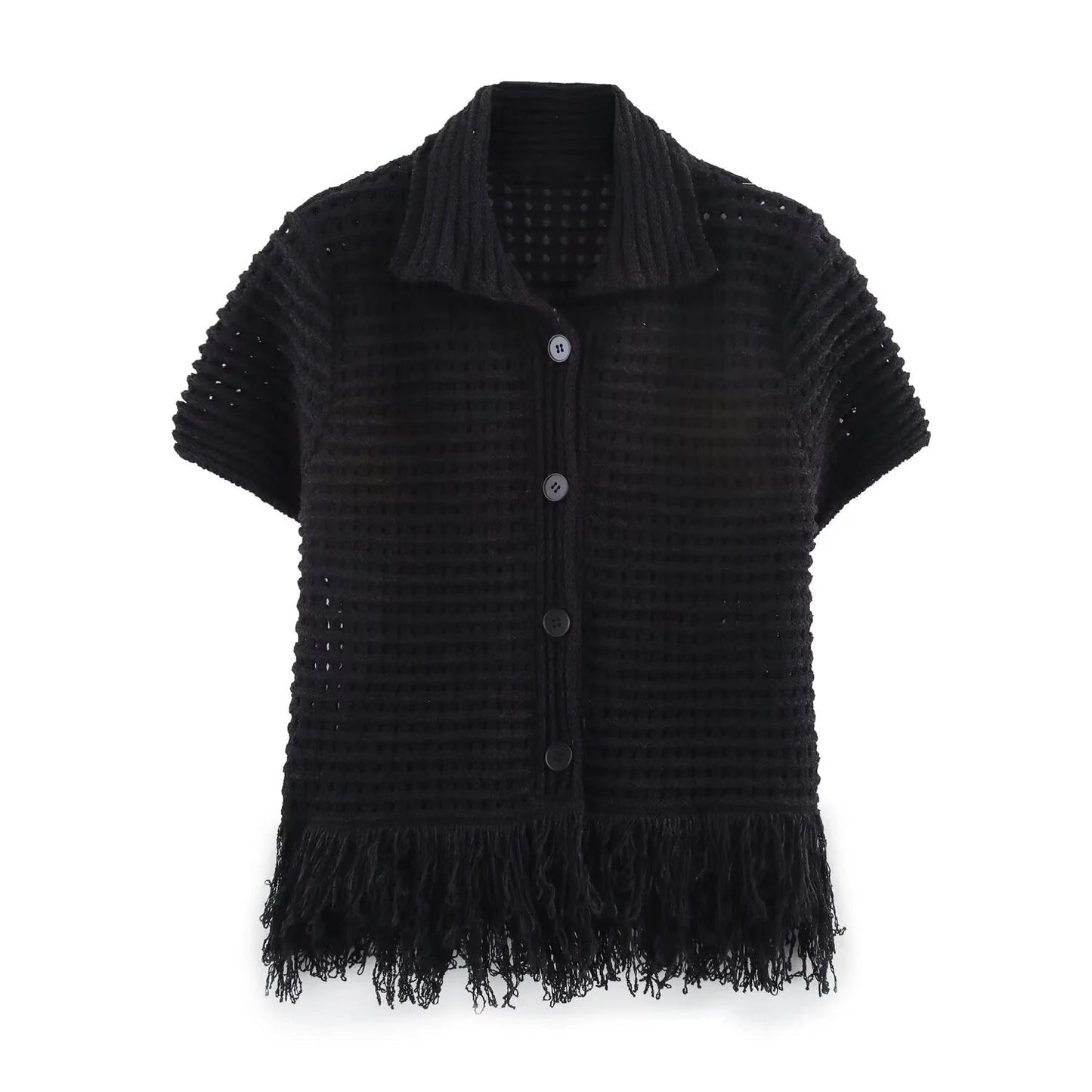 Ensemble jupe à franges tricotée Demetra