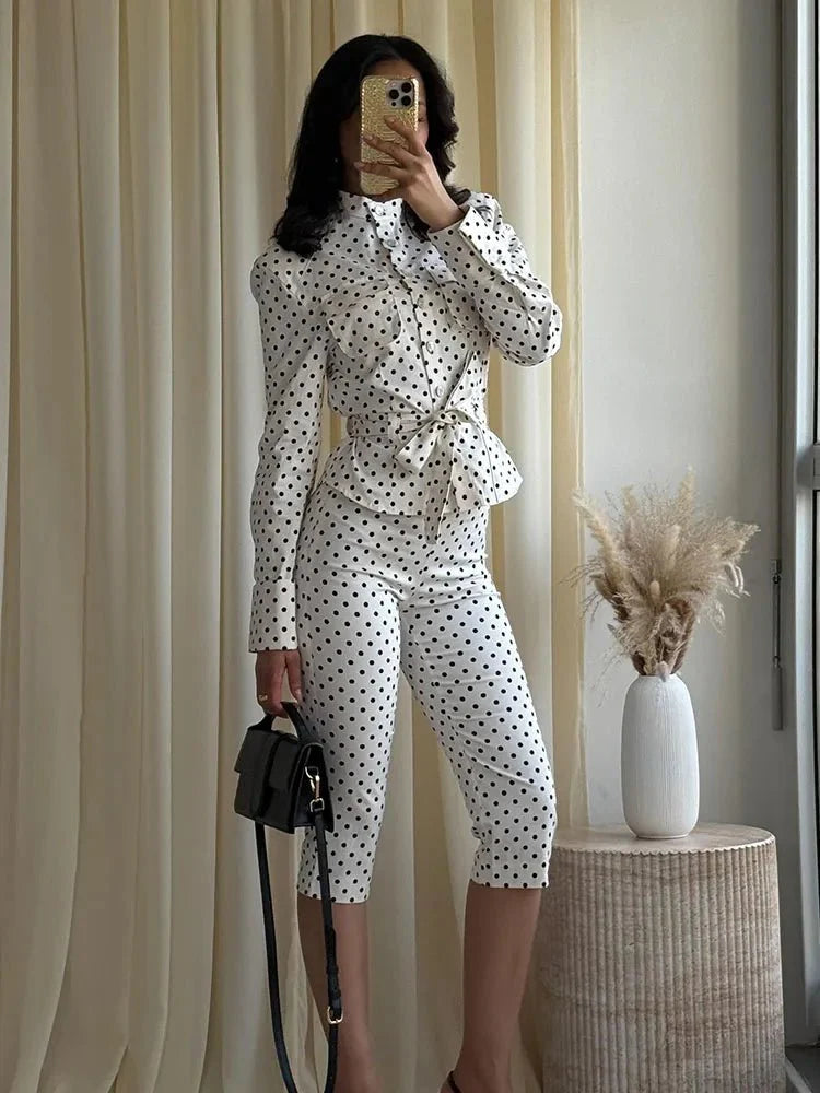 Ensemble Capri à pois Marianne
