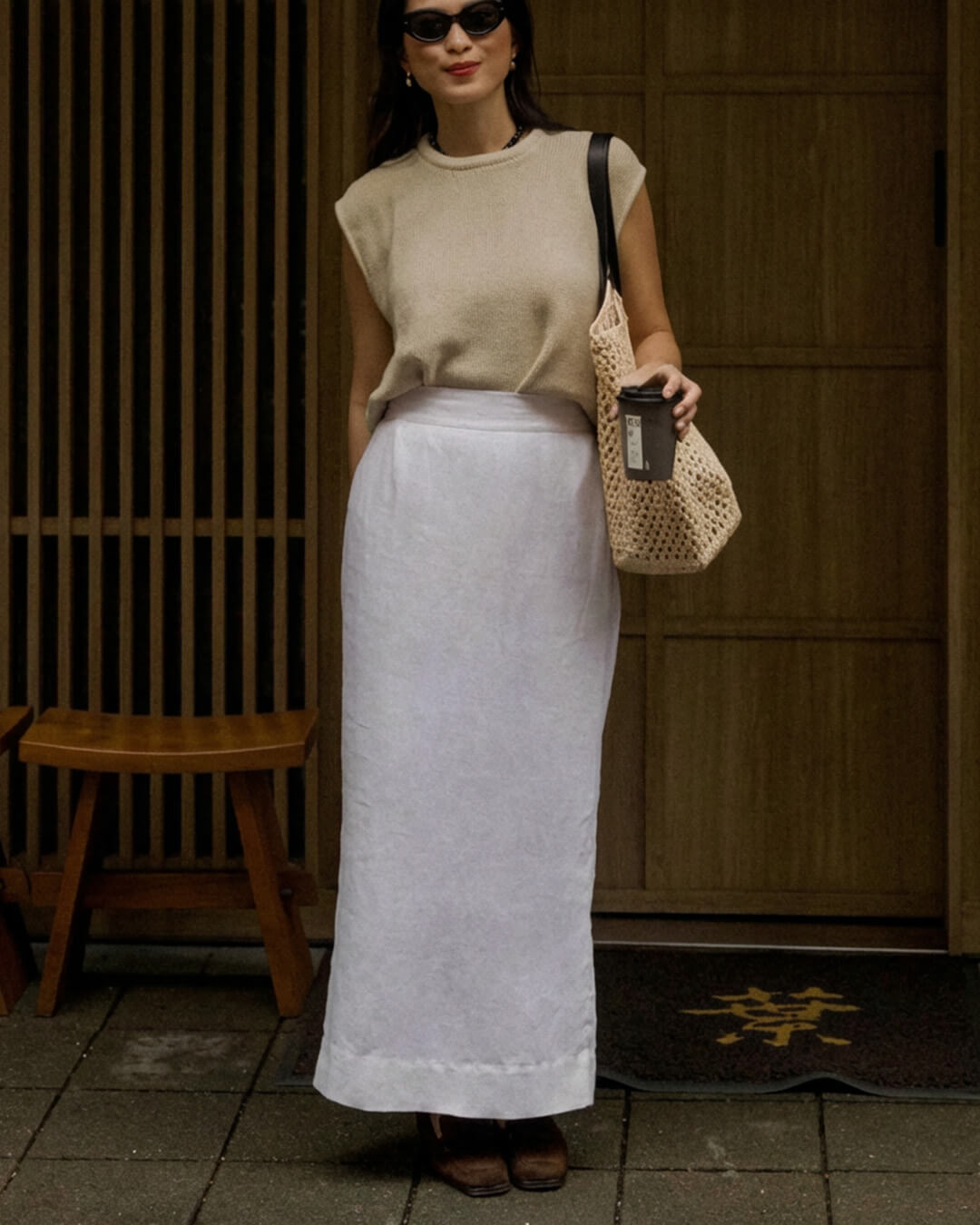 Annalise. Ensemble en lin sans manches