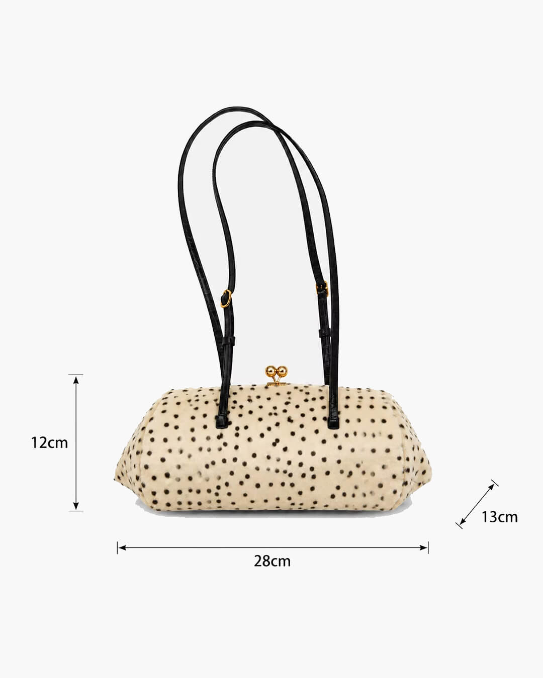 Sac bandoulière en fausse fourrure Layla motif guépard