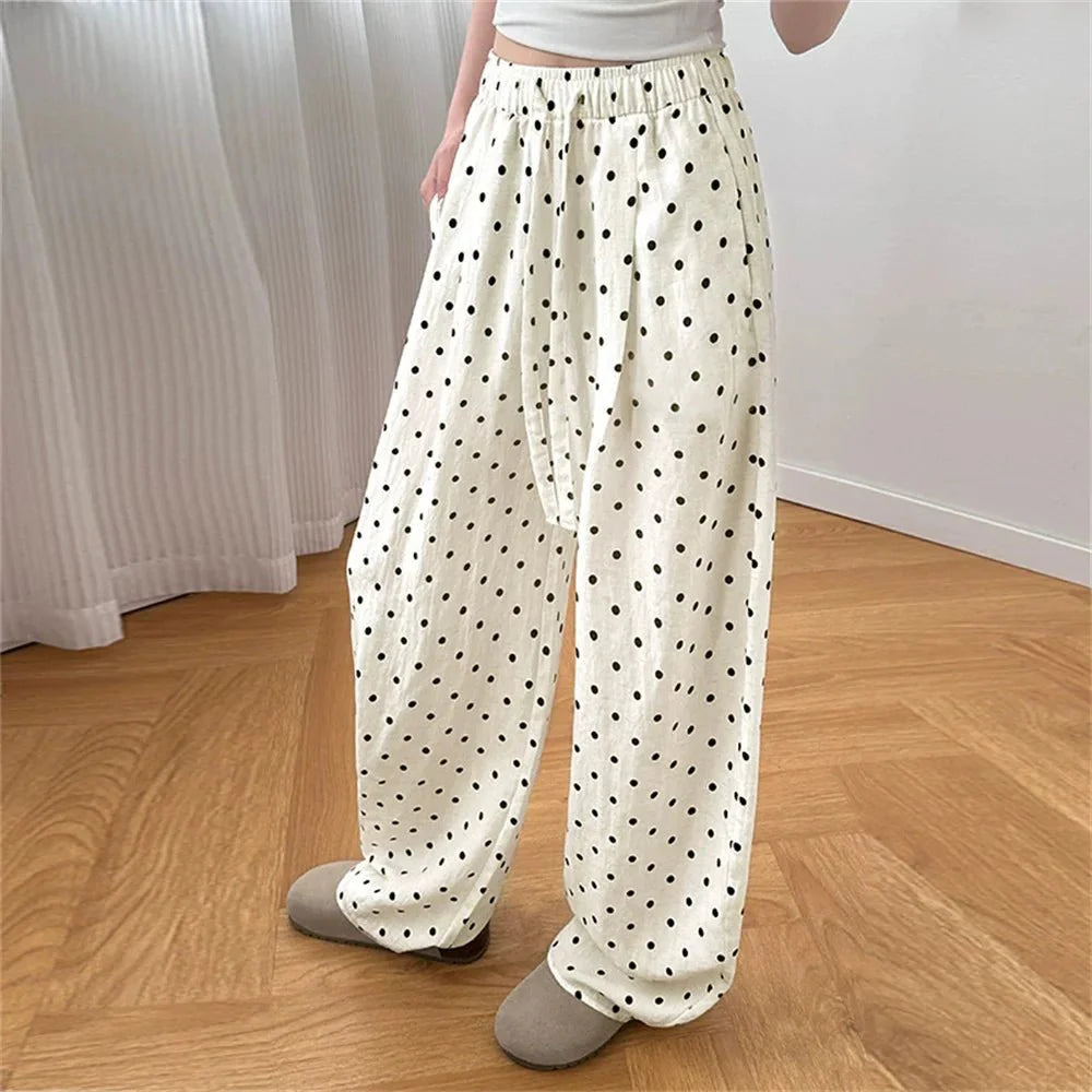 Pantalon en lin à jambe large Themis