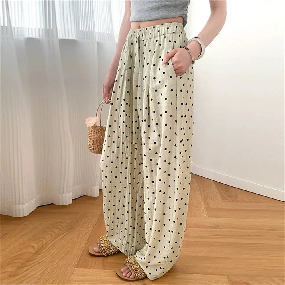 Pantalon en lin à jambe large Themis