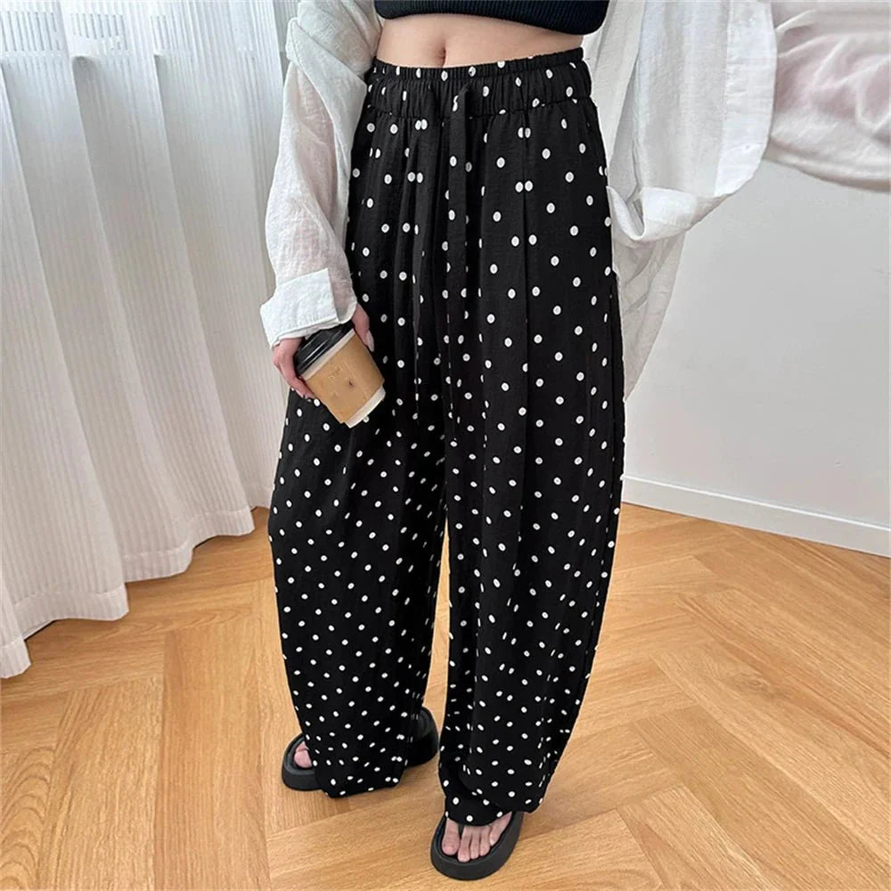 Pantalon en lin à jambe large Themis