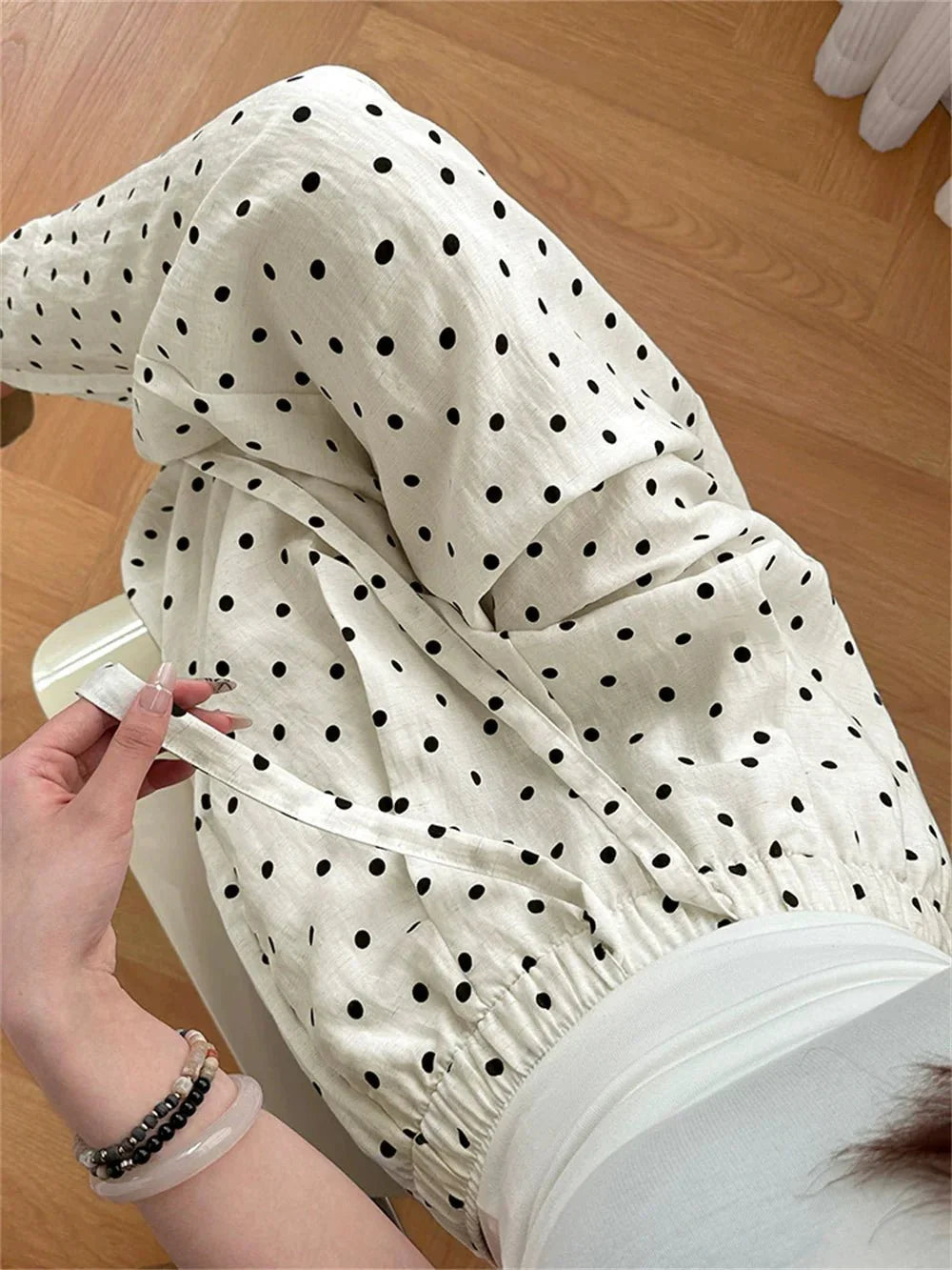 Pantalon en lin à jambe large Themis