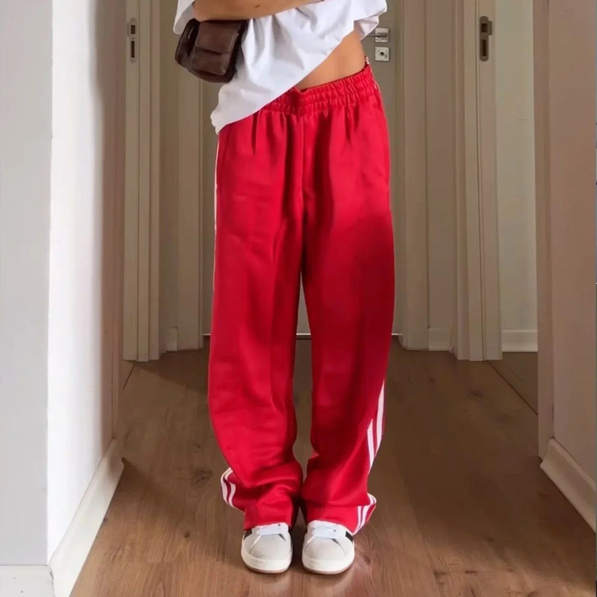 Pantalon de survêtement à rayures Gina avec cordon de serrage