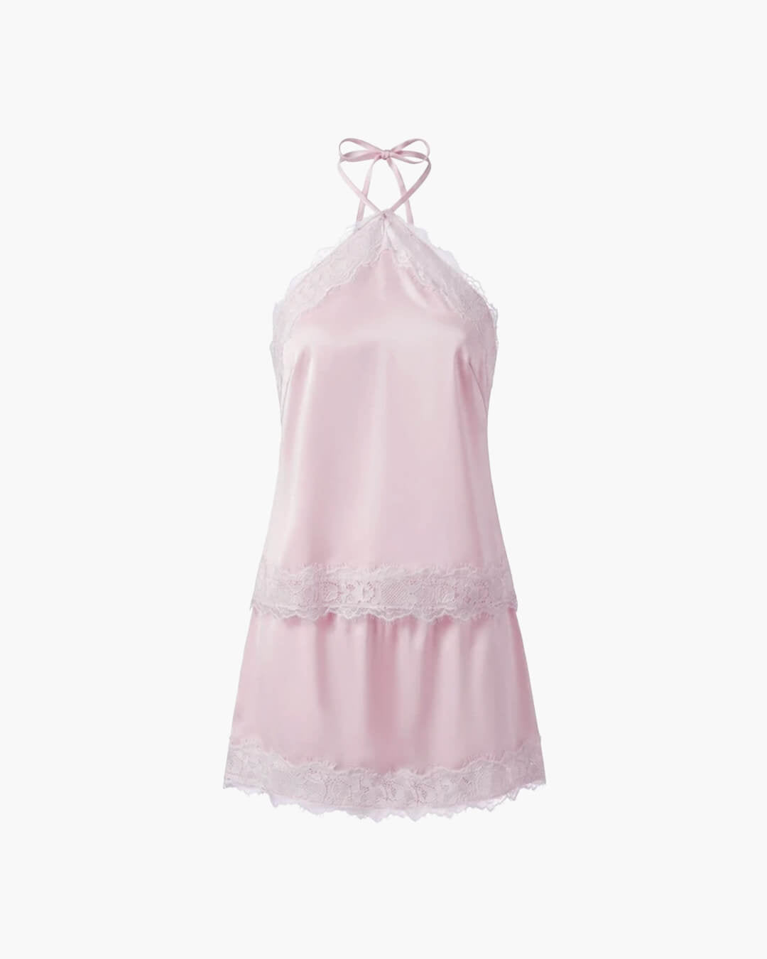 Ensemble deux-pièces Miranda en satin à col halter