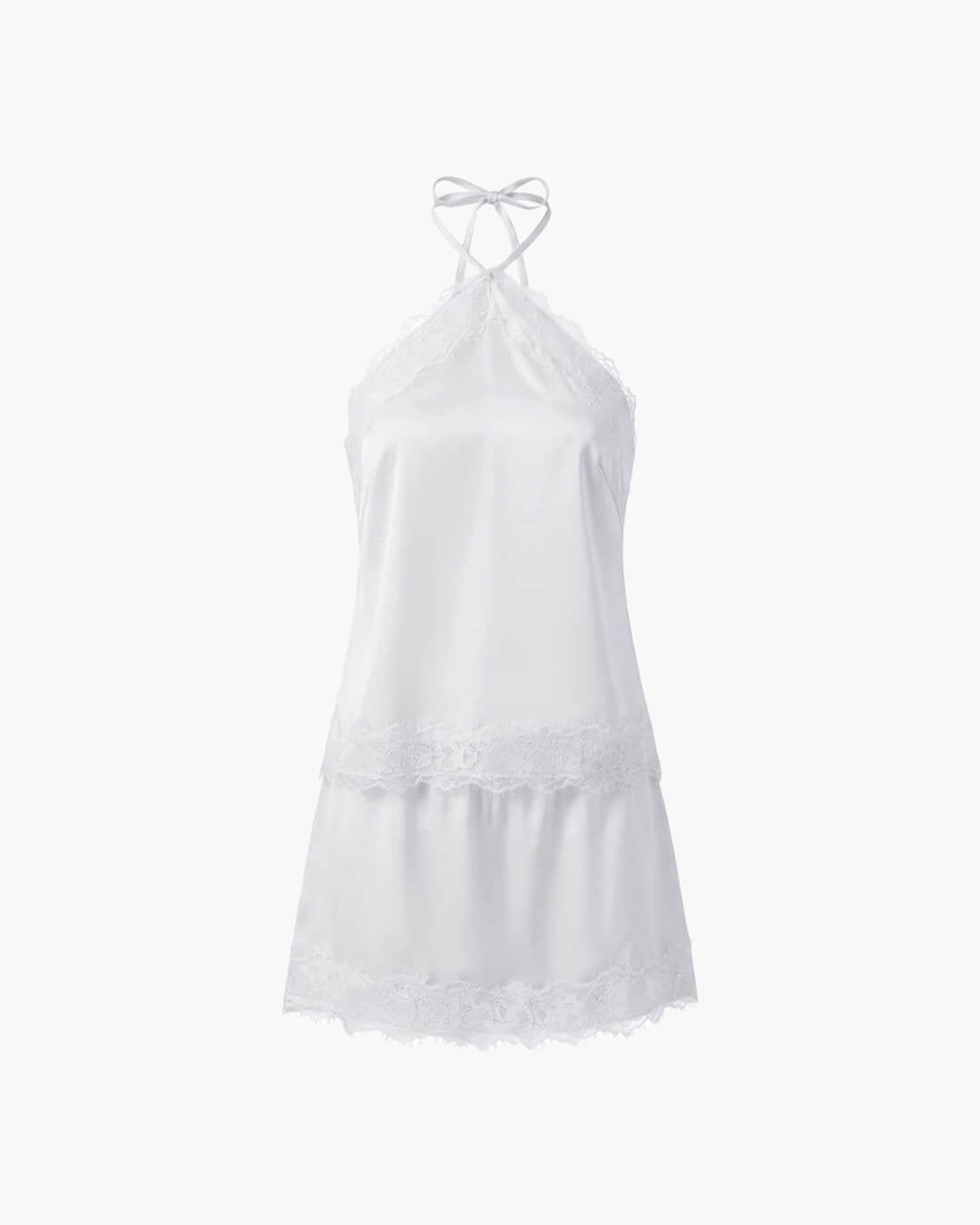 Ensemble deux-pièces Miranda en satin à col halter