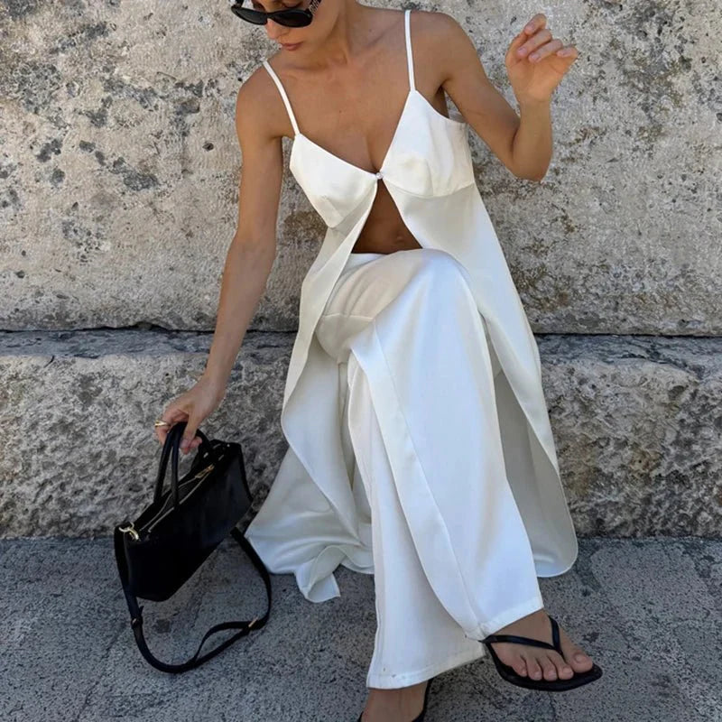 Ensemble deux pièces en satin Margot