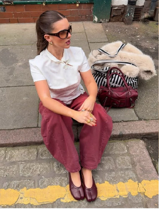 Mules en cuir à bout fendu Miranda