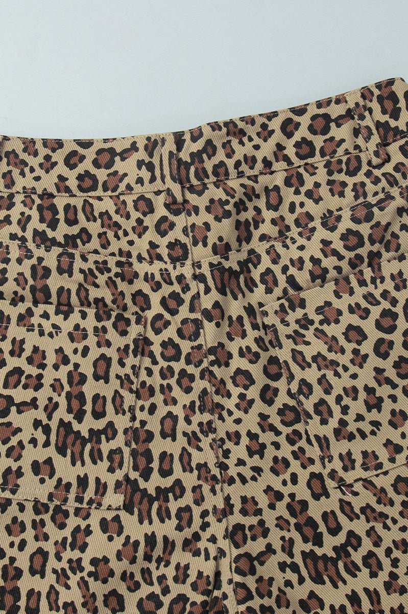 Short Carla à imprimé léopard