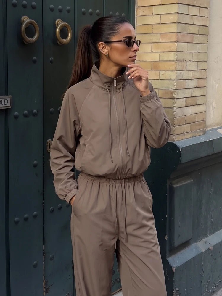 Ensemble blazer ajusté Angela & pantalon large