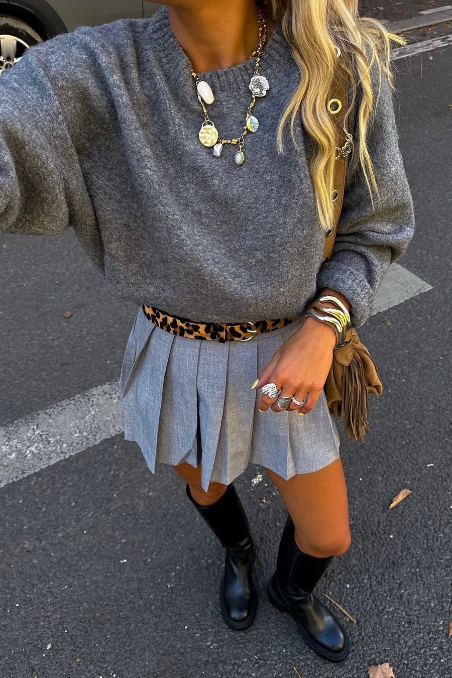 Pull Nora en maille côtelée