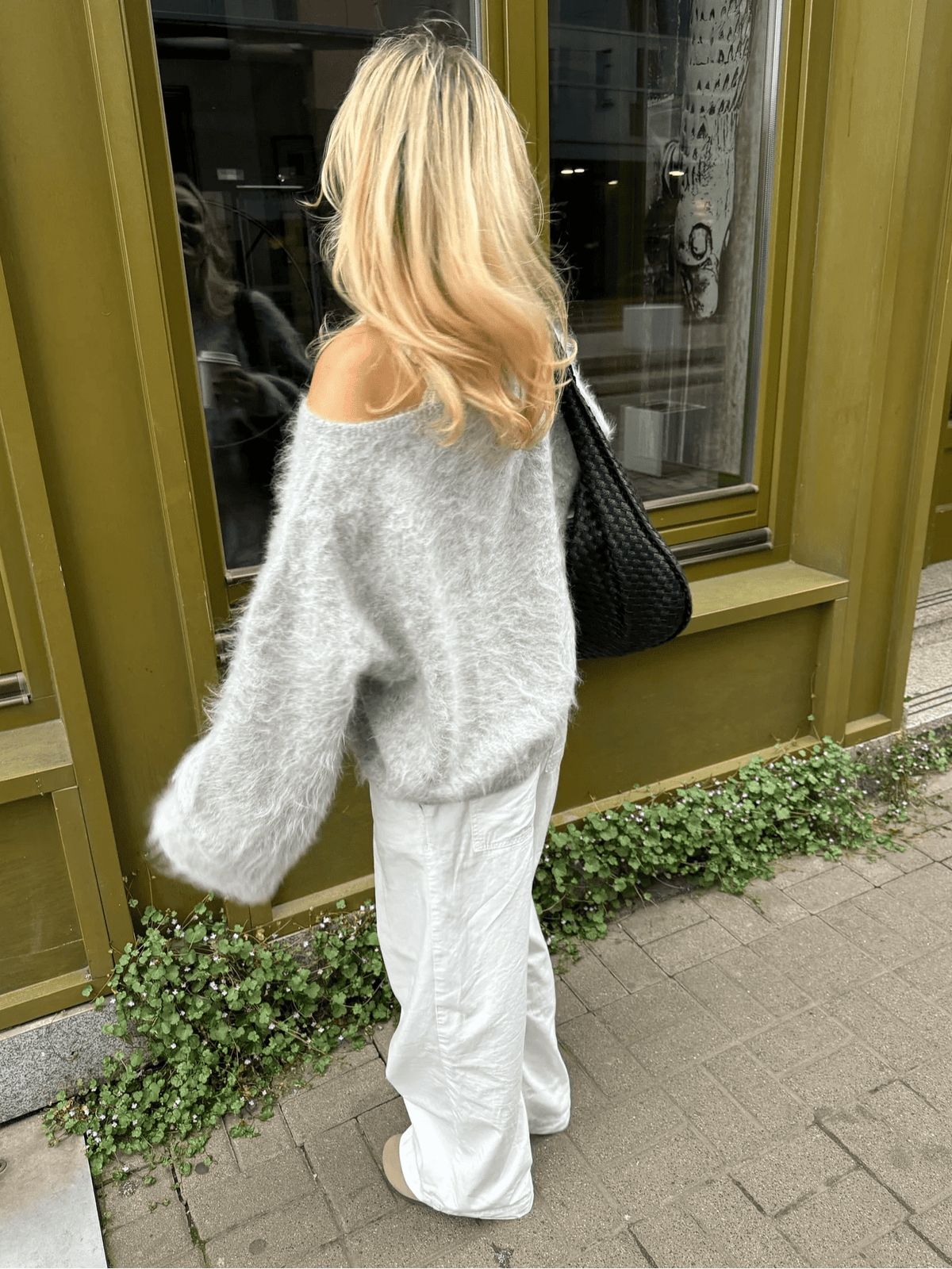 ZEYA - Addison Off - Shoulder Mohair Sweater